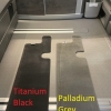 Velour carpet  passenger compartment T6.1 Ocean/Coast 3 rails - Titanium Black - 100 708 611